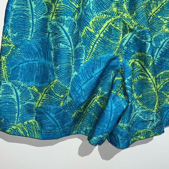 BOCA Classics Men's Blue Green Tropical Drawstring Mesh Lined Swim Trunks Medium - Picture 6 of 10